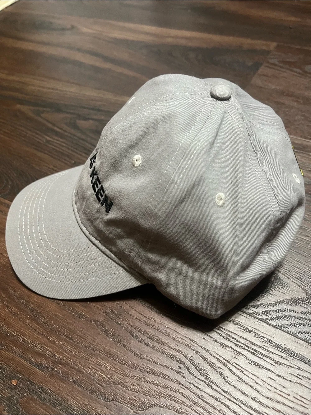 KEEN Footwear Adjustable Strap Hat Gray Baseball Cap “Life Is Keen”